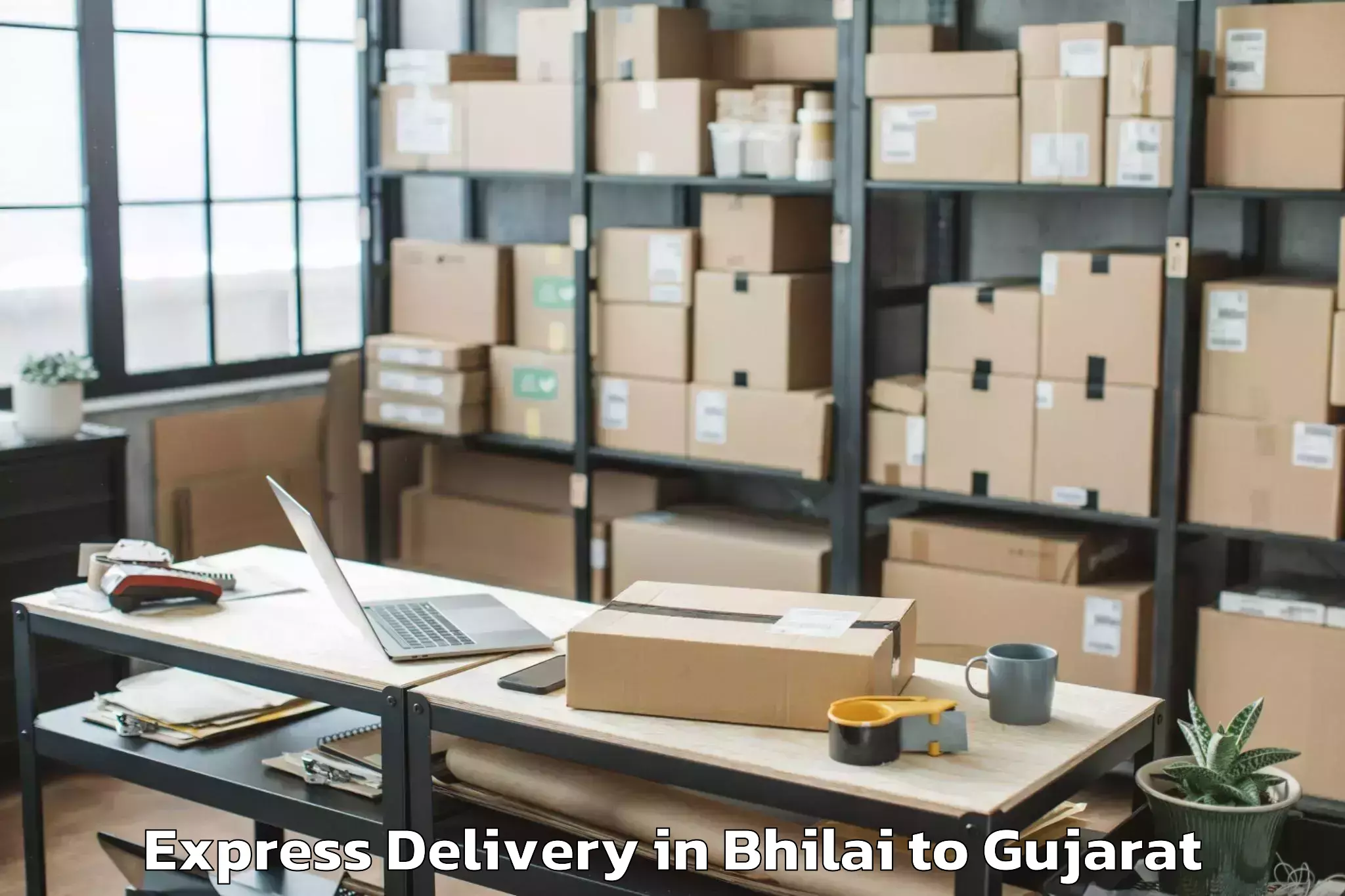 Get Bhilai to Amreli Express Delivery